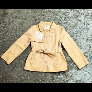 Janie & Jack Button Down Tan Trench Coat